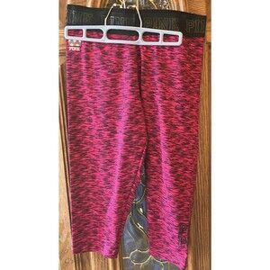 Victoria's Secret Pink Ultimate Pink & Black Capri Exercise Leggings Women’s M‎